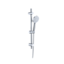 Chrome Thermostatic Mixer Shower with Round Hand Shower & Hand Shower - Flow