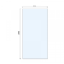 1000mm Nickel Frameless Wet Room Shower Screen with Wall Support Bar - Live Your Colour