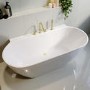 GRADE A1 - Brushed Brass Bath Waste Cover Upgrade