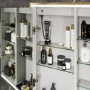 HIB Vanquish 120 Recessed Brass Bathroom Mirror Cabinet with Lights - 1230 x 730mm