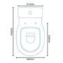 Ravenna Short Projection Toilet and Soft Close Seat 
