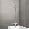 Peru Deluxe Wall Mounted Bath Shower Mixer with Slide Rail Kit 