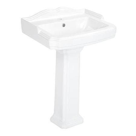Traditional Pedestal Basin 1 Tap Hole 600mm - Victoriana