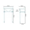 Park Royal 515 Cloakroom Basin with Washstand