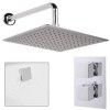 EcoCube Dual Valve with 250mm Square Shower Head, Filler &amp; Overflow