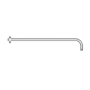 Round Wall Arm 450mm