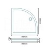Quadrant Shower Tray 900 x 900mm - Easy Plumb