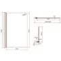 Single Ended Shower Bath with Front Panel & Chrome Bath Screen 1700 x 700mm - Alton