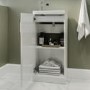 Close Coupled Toilet and White Gloss Basin Vanity Unit Cloakroom Suite - Ashford
