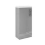 400mm Grey Cloakroom Freestanding Vanity Unit with Basin and Chrome Handle - Ashford