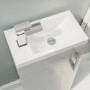 Cloakroom Suite with Grey Vanity Unit Small Basin & Close Coupled Toilet - Ashford
