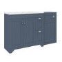 1400mm Blue Toilet and Sink Unit with Traditional Toilet - Baxenden