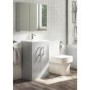 500 mm Grey Freestanding Vanity Unit with Basin and Chrome Handles - Ashford
