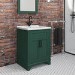 600mm Green Freestanding Vanity Unit with Basin - Camden