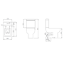 Close Coupled Toilet with Soft Close Seat - Seren