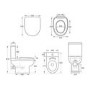Close Coupled Comfort Height Toilet with Soft Close Seat - Addison