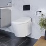 Wall Hung Toilet with Smart Bidet Japanese Toilet Seat - Purificare