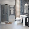 Prima Aquafloe&amp;trade; 800 Shower Cubicle Suite with Shower Tray
