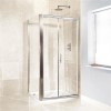 1000 x 800  Sliding Shower Enclosure - 6mm - Aquafloe