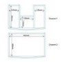 1010mm  Wall Hung Vanit Unit with Basin - Doors & Drawers - Voss