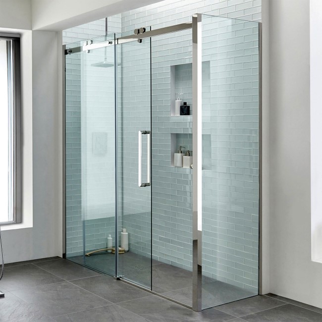 Sliding Shower Enclosure Right Hand 1700 x 900mm - 10mm Glass - Trinity Premium Range