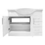 1050mm Vanity Unit with Basin Drawers & Doors White - Windsor