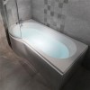 Modern Left Hand 1675mm Shower Bath