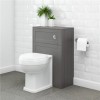 Grey WC Unit with concealed cistern and Park Royal back to wall pan