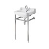 Park Royal 500 Cloakroom 1 Tap Hole Basin with Washstand 