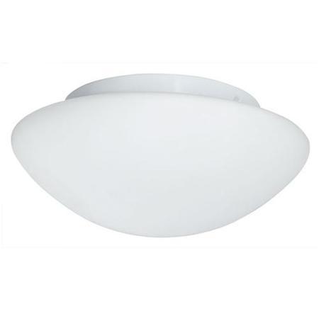 White Opal Glass Large Flush Ceiling Light