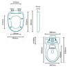 Comfort Height Close Coupled Toilet and Seat
