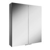 700mm Wall Hung Mirrored Cabinet - Double Door Bathroom Storage - Ariel Range