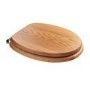 Sit Tight Bloomfield Solid Oak Toilet Seat with Chrome Hinges
