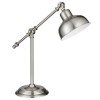 Macbeth Satin Silver Adjustable Table Lamp