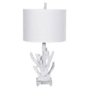 Coral Table Lamp With Natural Shade