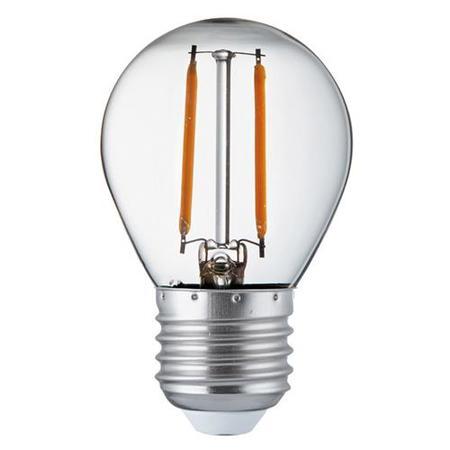 LED E27 Warm White Filament Golf Ball Light Bulb 