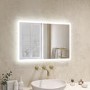 GRADE A1 - 500 x 700mm Illuminated LED Bathroom Mirror - Ariel