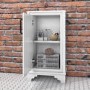 Single Door White Freestanding Storage Cabinet 450 x 800mm - Camden