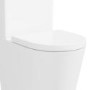 White Round Soft Close Toilet Seat with Quick Release - Newport