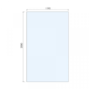 1200mm Nickel Frameless Wet Room Shower Screen with Wall Support Bar - Live Your Colour