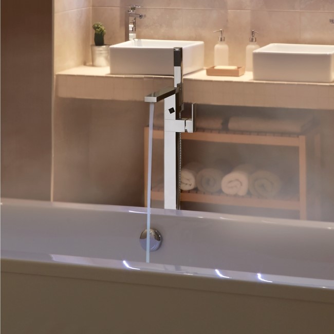 Cube Freestanding Bath Shower Mixer