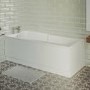 Single Ended Wide End Shower Bath 1700 x 750mm - Cotswold