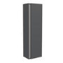 GRADE A2 - Single Door Grey Wall Mounted Tall Bathroom Cabinet 400 x 1380mm - Roxbi