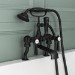 GRADE A2 - Black Bath Shower Mixer Tap - Helston