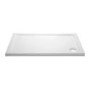 GRADE A2 - 1500x800mm Stone Resin Rectangular Shower Tray - Pearl