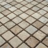 Antique White &amp; Brown Tumbled Wall/Floor Mosaic