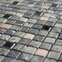 Marble Brown & Metal Wall Mosaic