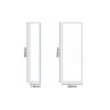 Stainless Steel Tall Mirrored Cabinet 900H 300W 140D