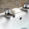 Alfa Two Tap Hole Bathroom Basin Taps