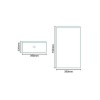 400mm Wall Hung Mirrored Cabinet - 1 Light Single Door - Windsor Range